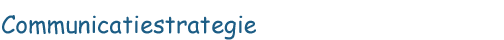 Communicatiestrategie
